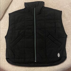 FP Movement by Free People Black Quilted Vest